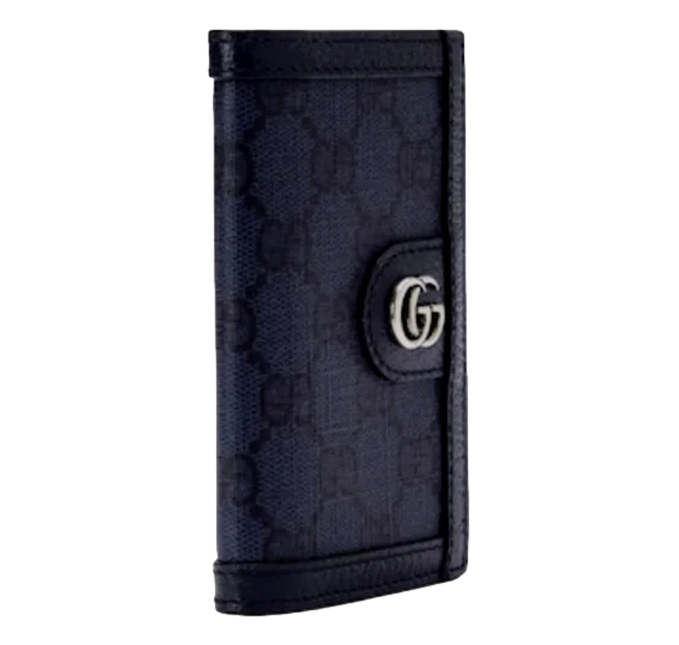 Image 981165_ALTMORE2.jpg, Product 981-165 / Price $827.00, Gucci Ophidia Navy Blue Supreme Bifold Card Case Wallet from Gucci on TSC.ca's Fashion department