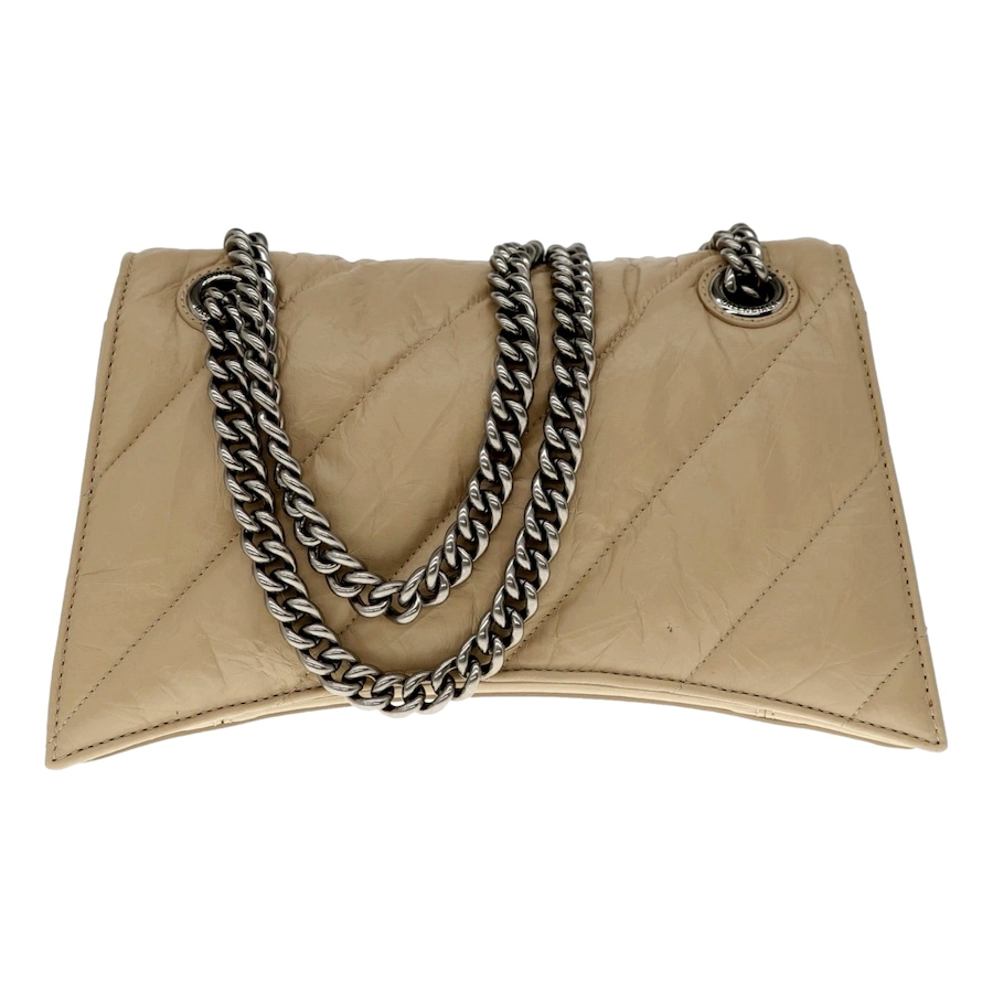 Image 981167_ALTMORE1.jpg, Product 981-167 / Price $4,691.00, Balenciaga Crush Quilted Leather Chain Shoulder Bag Taupe Silver Hardware from Balenciaga on TSC.ca's Fashion department