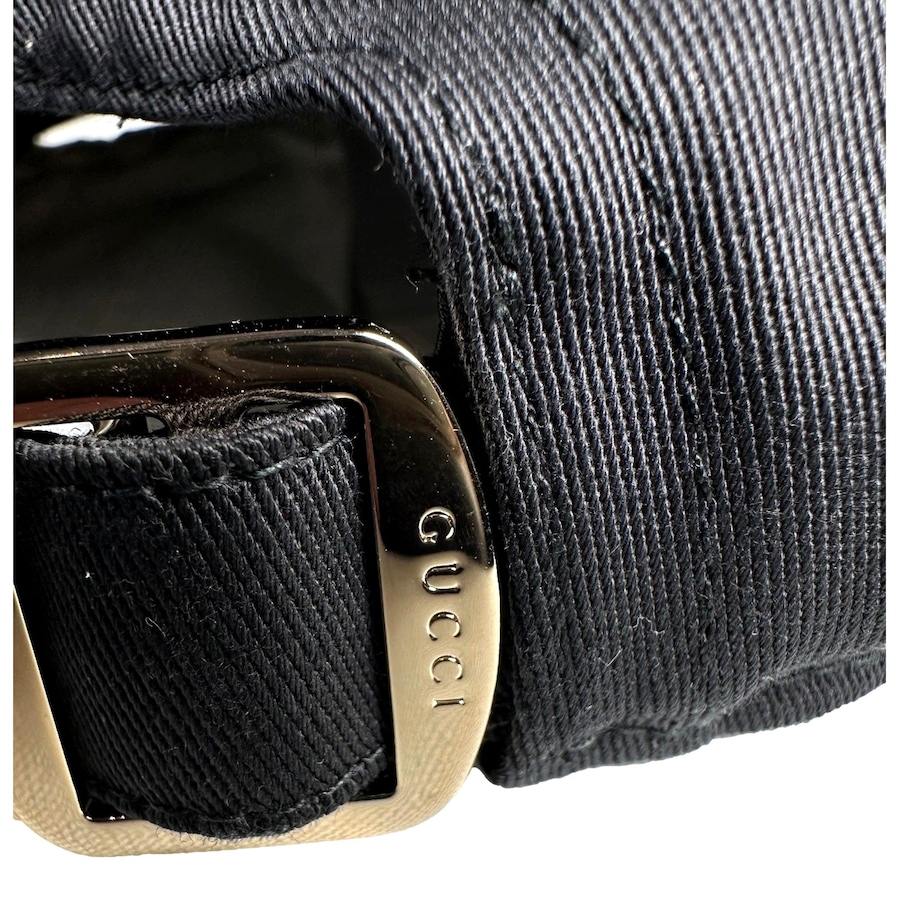 Image 981193_ALTMORE2.jpg, Product 981-193 / Price $787.00, Gucci Black Embroidered Logo Cotton Baseball Cap Medium from Gucci on TSC.ca's Fashion department