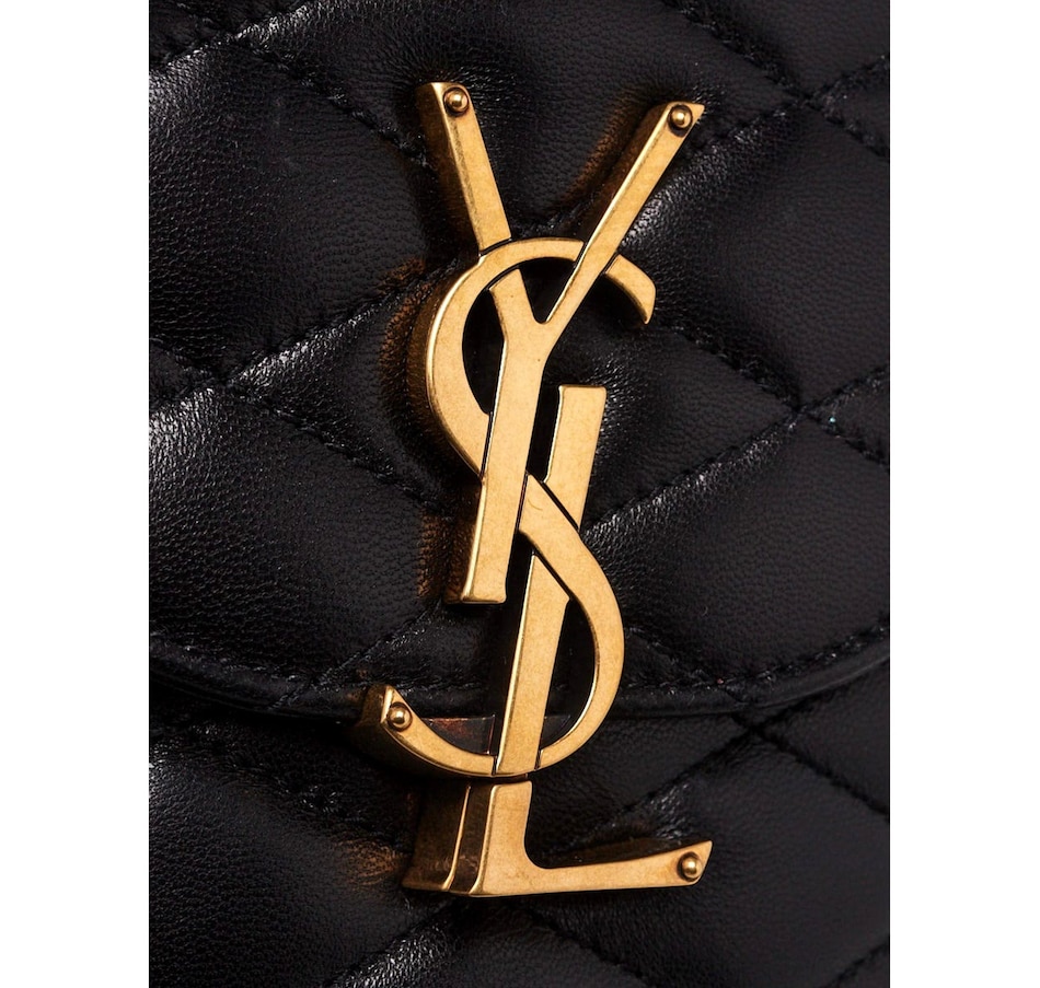 Image 981196_ALTMORE3.jpg, Product 981-196 / Price $4,055.00, Saint Laurent June Quilted Leather Crossbody Bag in Black with Gold Hardware YSL Closure from Yves Saint Laurent on TSC.ca's Fashion department