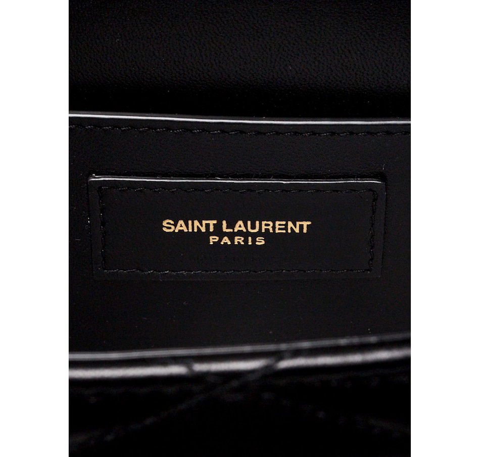 Image 981196_ALTMORE4.jpg, Product 981-196 / Price $4,055.00, Saint Laurent June Quilted Leather Crossbody Bag in Black with Gold Hardware YSL Closure from Yves Saint Laurent on TSC.ca's Fashion department