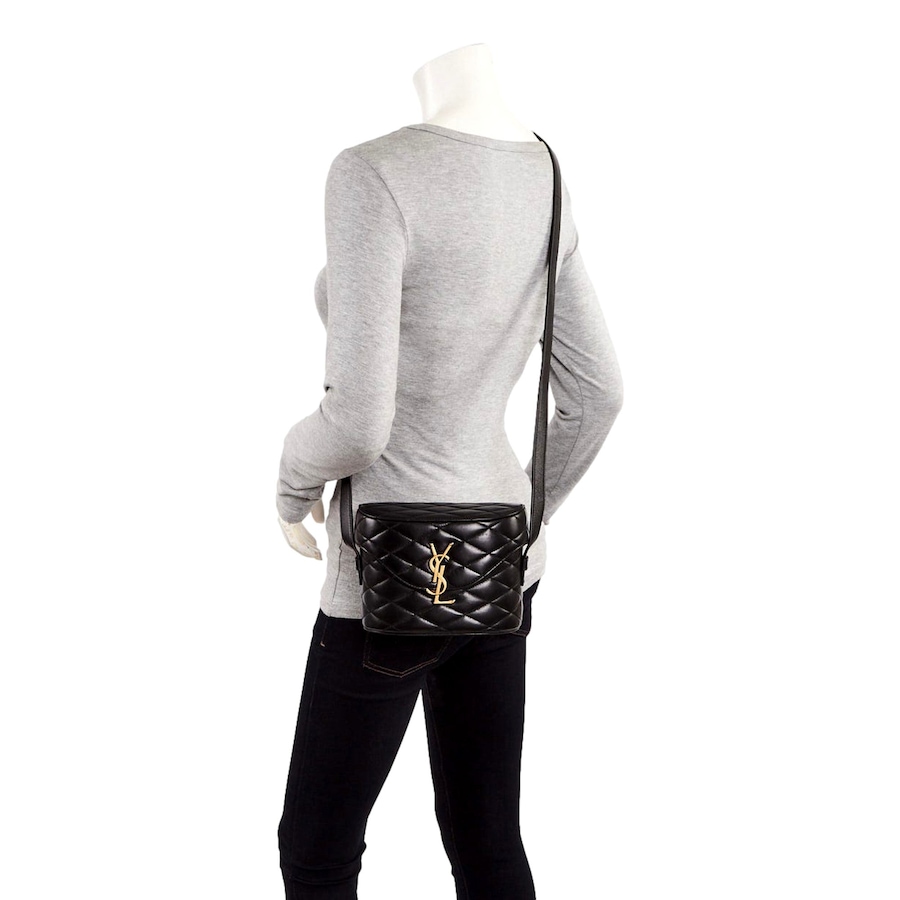 Image 981196_ALTMORE5.jpg, Product 981-196 / Price $4,055.00, Saint Laurent YSL June Black Quilted Leather Crossbody Bag from Yves Saint Laurent on TSC.ca's Fashion department