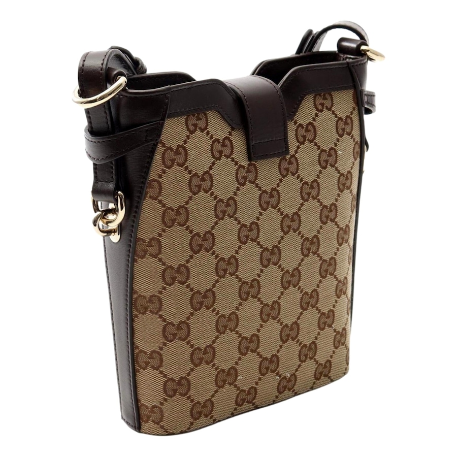 Image 981216_ALTMORE1.jpg, Product 981-216 / Price $3,578.00, Gucci Original GG Canvas Web Stripe Mini Bucket Bag Beige Brown from Gucci on TSC.ca's Fashion department