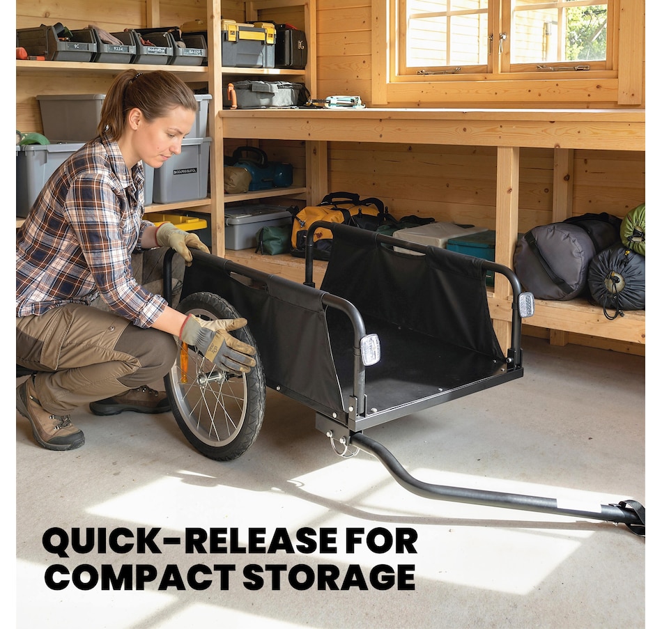 Image 982281_ALTMORE8.jpg, Product 982-281 / Price $129.99, Soozier Bike Cargo Trailer, Bicycle Trailer with Quick Release 16" Wheels from Soozier on TSC.ca's Home & Garden department