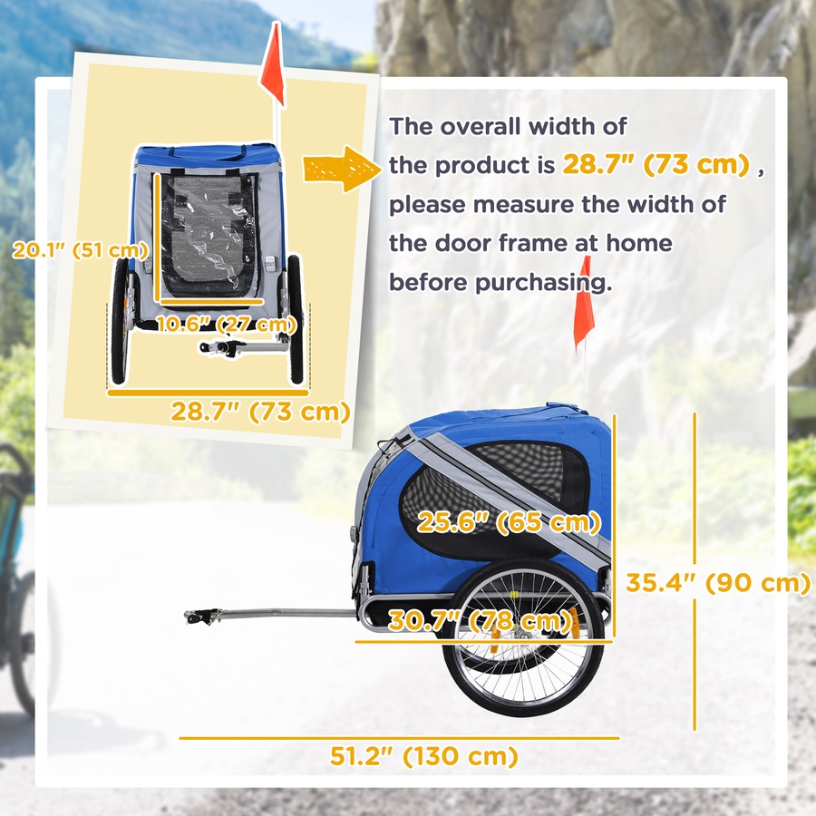 Image 982285_ALTMORE2.jpg, Product 982-285 / Price $149.99, Aosom Dog Bike Trailer Pet Cart Bicycle Wagon Cargo Carrier Attachment from Aosom on TSC.ca's Home & Garden department
