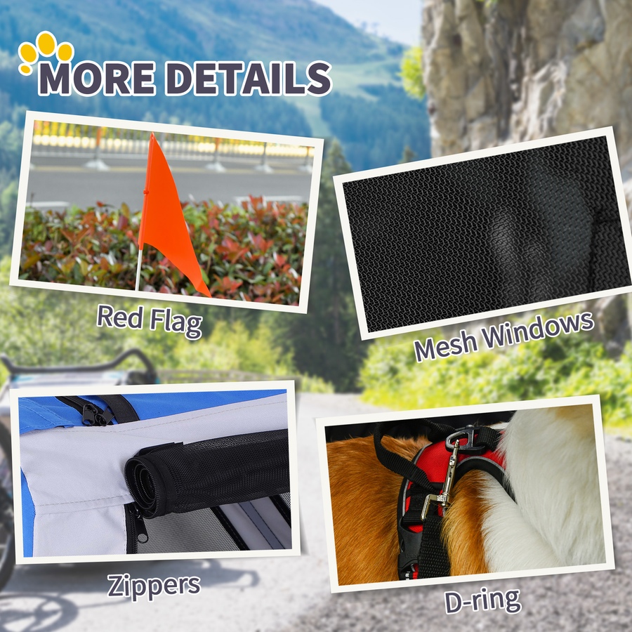 Image 982285_ALTMORE7.jpg, Product 982-285 / Price $149.99, Aosom Dog Bike Trailer Pet Cart Bicycle Wagon Cargo Carrier Attachment from Aosom on TSC.ca's Home & Garden department
