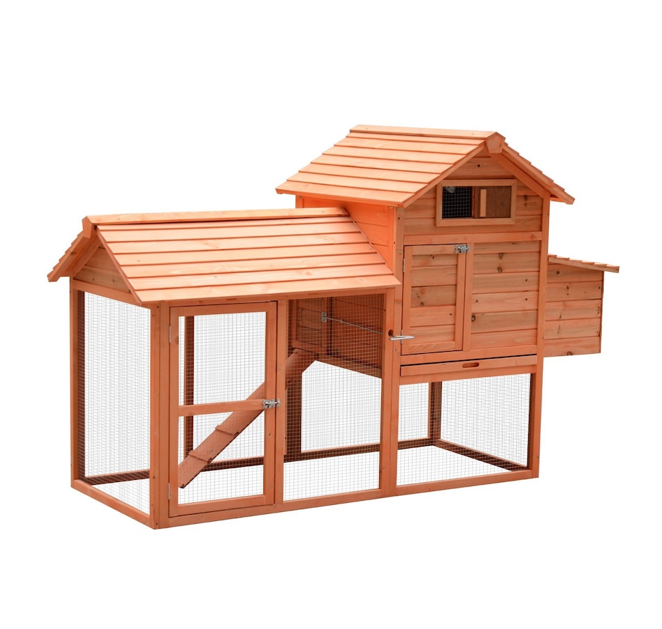 Image 982286.jpg, Product 982-286 / Price $299.99, PawHut 82" Deluxe Chicken Coop Wooden Hen House Rabbit Hutch from PawHut on TSC.ca's Home & Garden department
