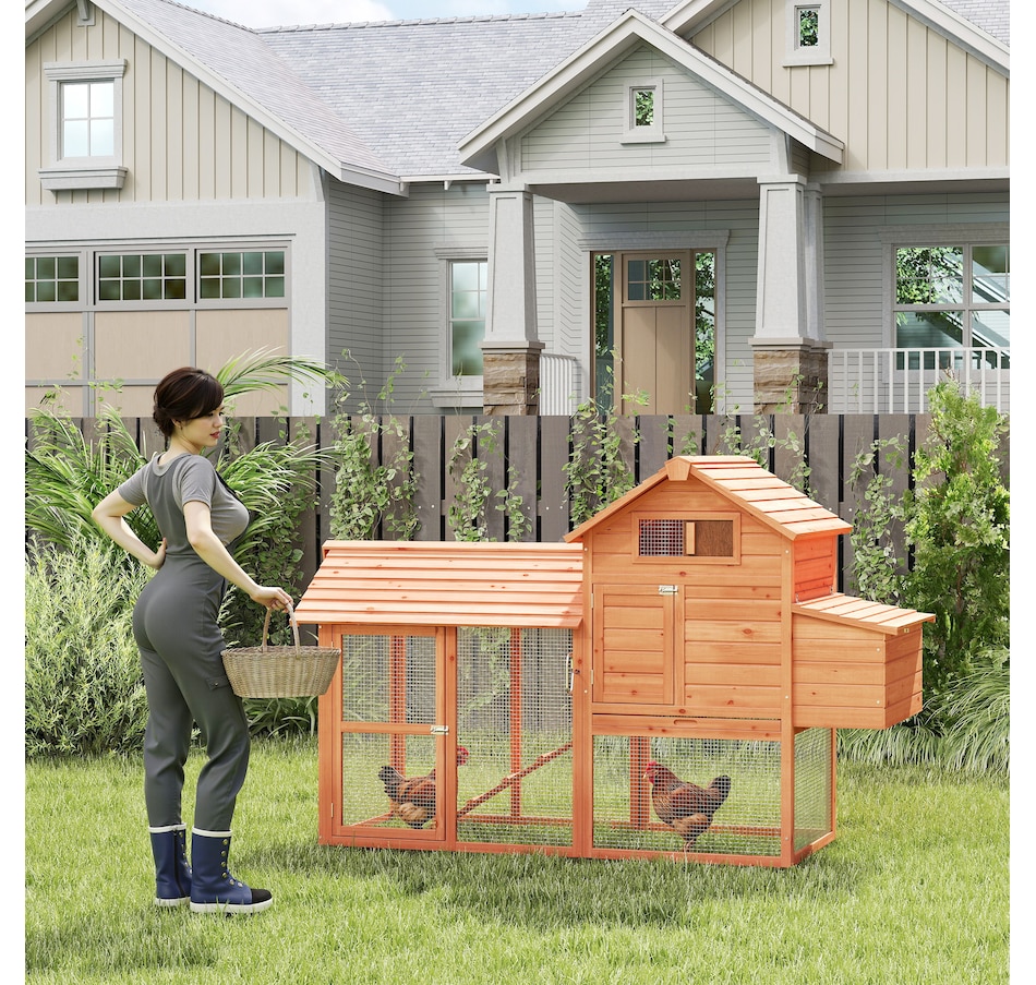 Image 982286_ALTMORE1.jpg, Product 982-286 / Price $299.99, PawHut 82" Deluxe Chicken Coop Wooden Hen House Rabbit Hutch from PawHut on TSC.ca's Home & Garden department