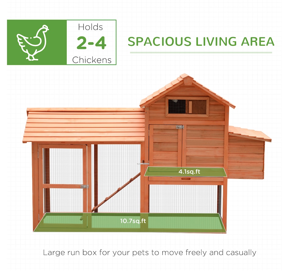 Image 982286_ALTMORE3.jpg, Product 982-286 / Price $299.99, PawHut 82" Deluxe Chicken Coop Wooden Hen House Rabbit Hutch from PawHut on TSC.ca's Home & Garden department