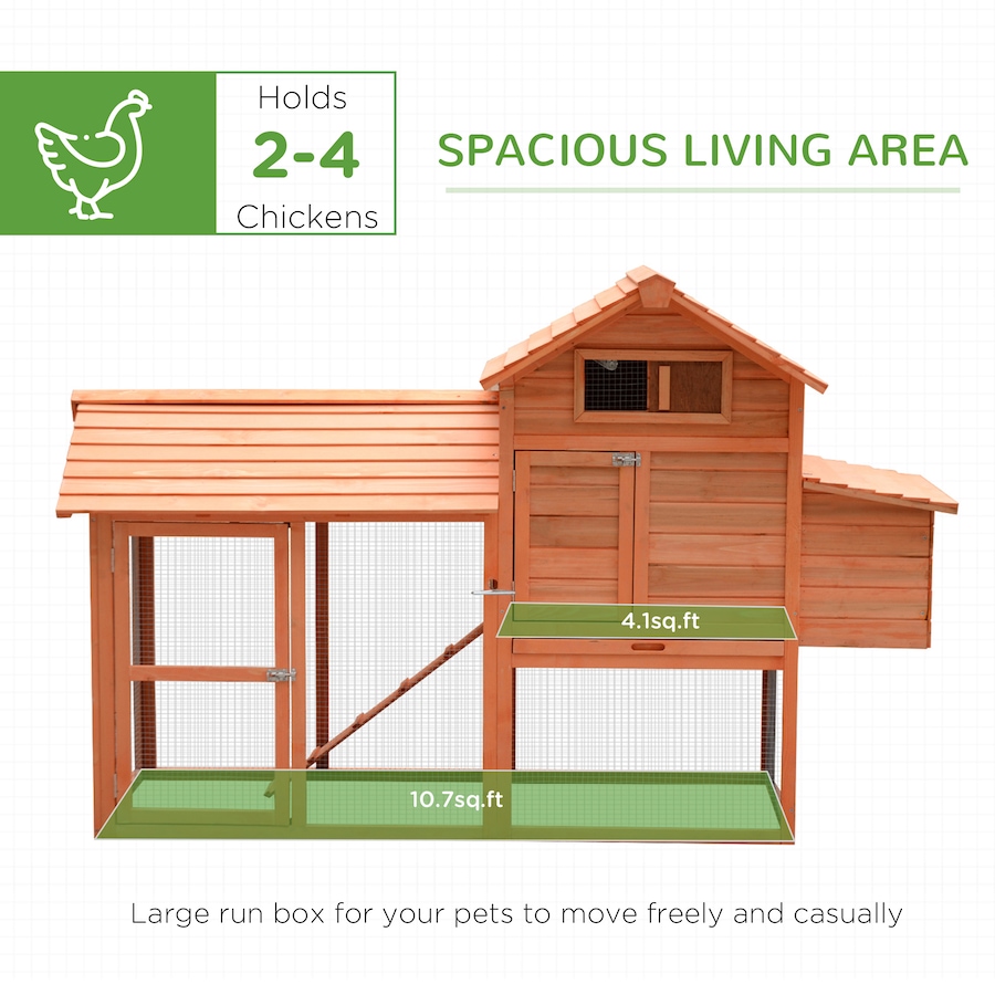 Image 982286_ALTMORE3.jpg, Product 982-286 / Price $259.99, PawHut 82" Deluxe Chicken Coop Wooden Hen House Rabbit Hutch from PawHut on TSC.ca's Home & Garden department