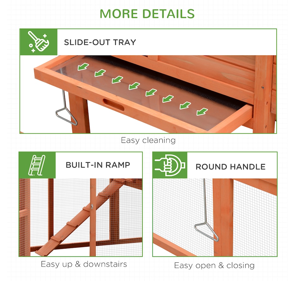 Image 982286_ALTMORE6.jpg, Product 982-286 / Price $299.99, PawHut 82" Deluxe Chicken Coop Wooden Hen House Rabbit Hutch from PawHut on TSC.ca's Home & Garden department