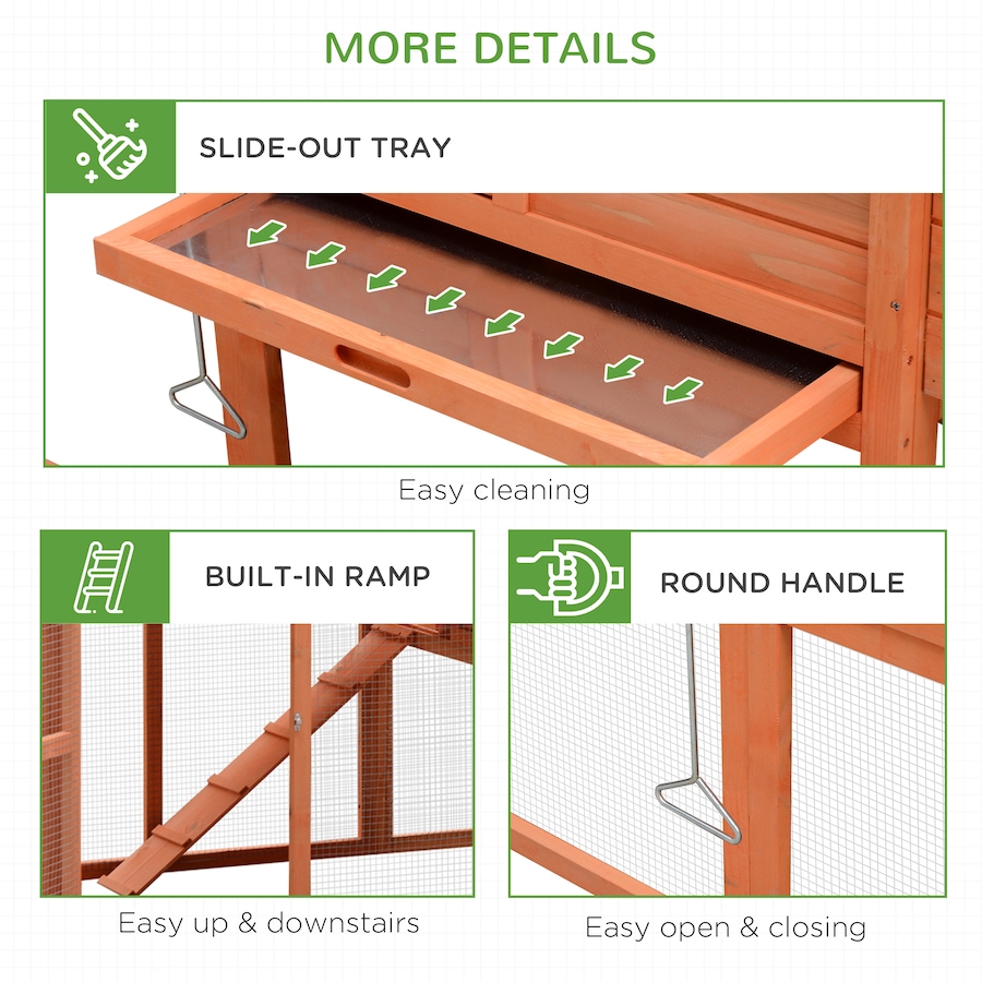 Image 982286_ALTMORE6.jpg, Product 982-286 / Price $259.99, PawHut 82" Deluxe Chicken Coop Wooden Hen House Rabbit Hutch from PawHut on TSC.ca's Home & Garden department