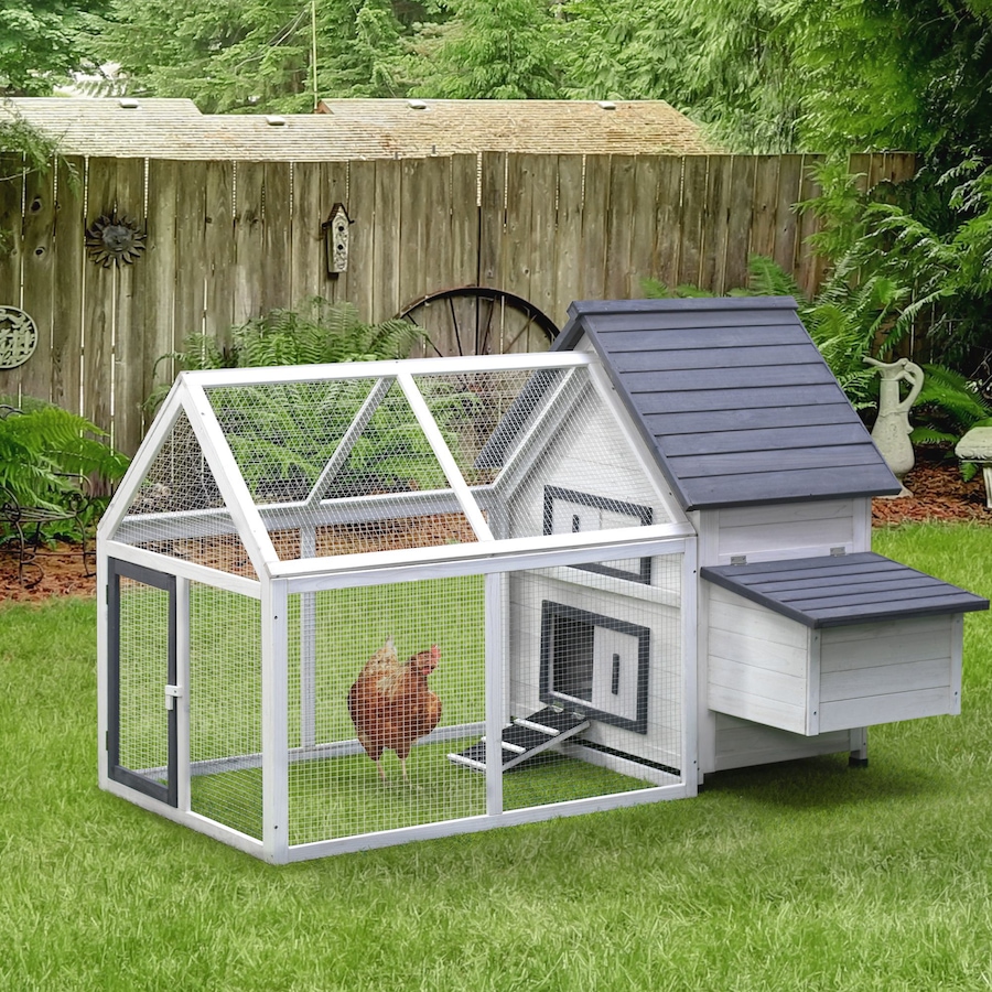 Image 982287_ALTMORE1.jpg, Product 982-287 / Price $229.99, PawHut Chicken Coop Rabbit Hutch with Nest Box, Ramp, 65" from PawHut on TSC.ca's Home & Garden department