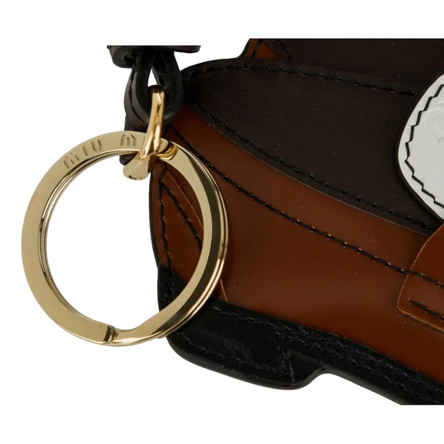 Image 982308_ALTMORE1.jpg, Product 982-308 / Price $875.00, Miu Miu Penny Loafer Leather Bag Charm Brown and White from Miu Miu on TSC.ca's Fashion department