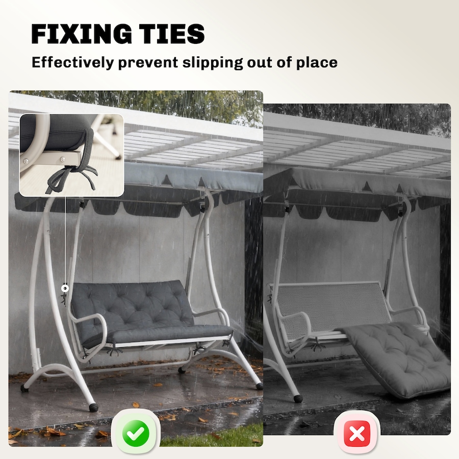 Image 982320_ALTMORE22.jpg, Product 982-320 / Price $59.99 - $61.99, Outsunny Porch Swing Cushion Garden Bench Cushion from Outsunny on TSC.ca's Home & Garden department
