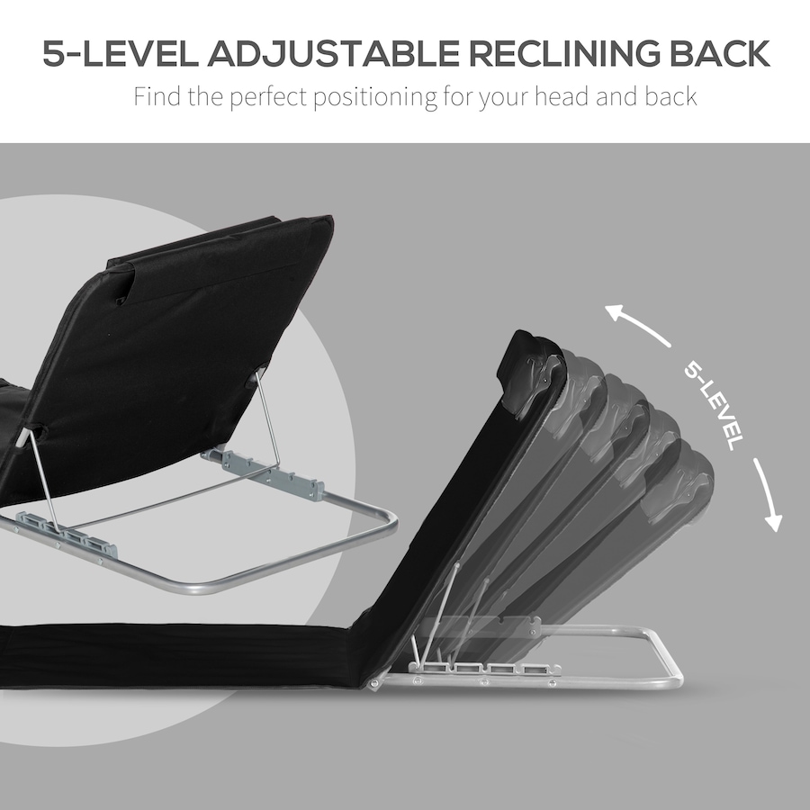 Image 982329_ALTMORE13.jpg, Product 982-329 / Price $59.99, Outsunny 2 Pieces Outdoor Beach Lounge Chair from Outsunny on TSC.ca's Health & Fitness department