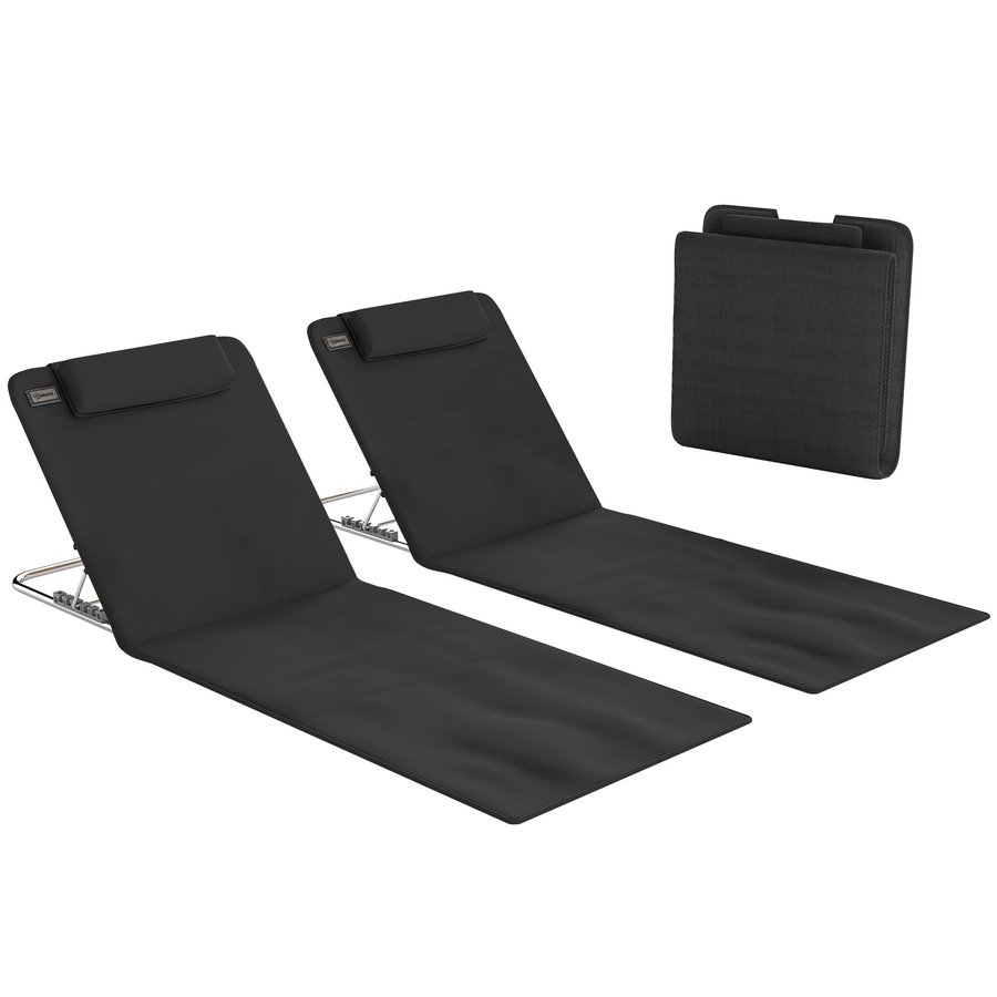 Image 982329_ST02.jpg, Product 982-329 / Price $59.99, Outsunny 2 Pieces Outdoor Beach Lounge Chair from Outsunny on TSC.ca's Health & Fitness department