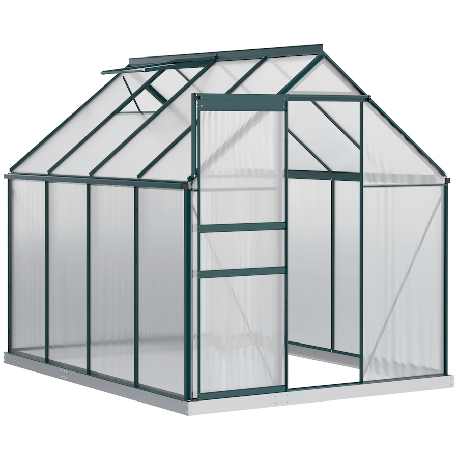 Image 982332_ST02.jpg, Product 982-332 / Price $239.99 - $499.99, Outsunny Polycarbonate Walk-in Garden Greenhouse w/ Sliding Door Clear from Outsunny on TSC.ca's Home & Garden department