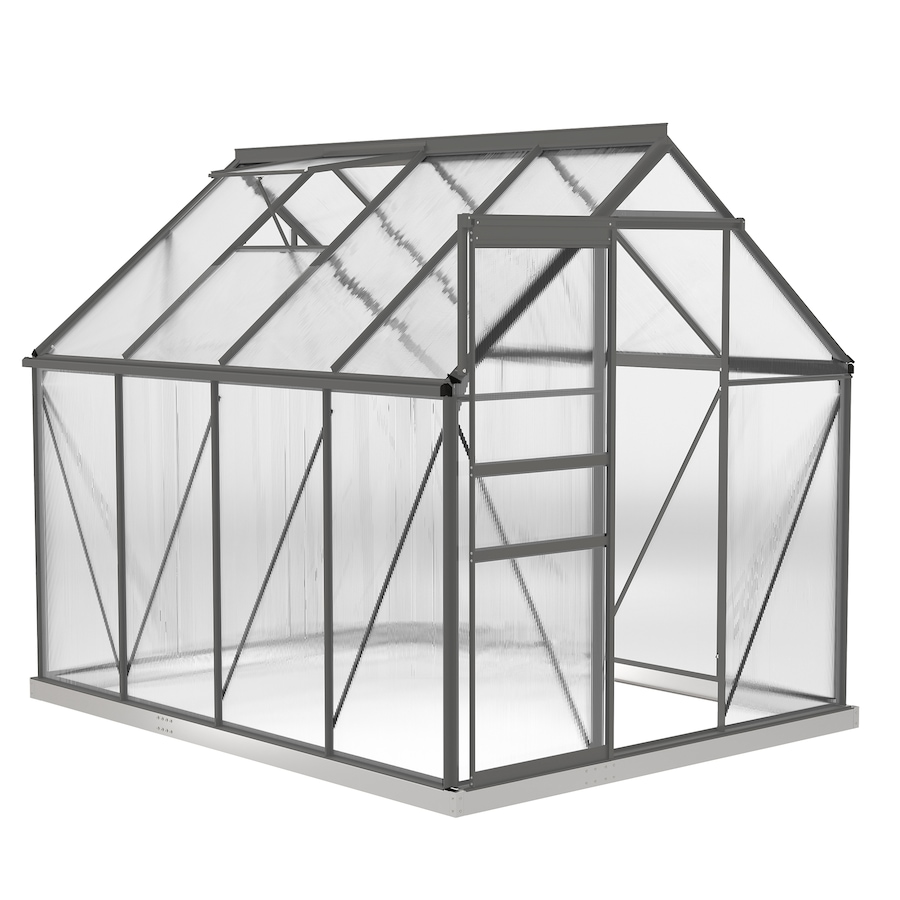 Image 982332_ST03.jpg, Product 982-332 / Price $239.99 - $499.99, Outsunny Polycarbonate Walk-in Garden Greenhouse w/ Sliding Door Clear from Outsunny on TSC.ca's Home & Garden department