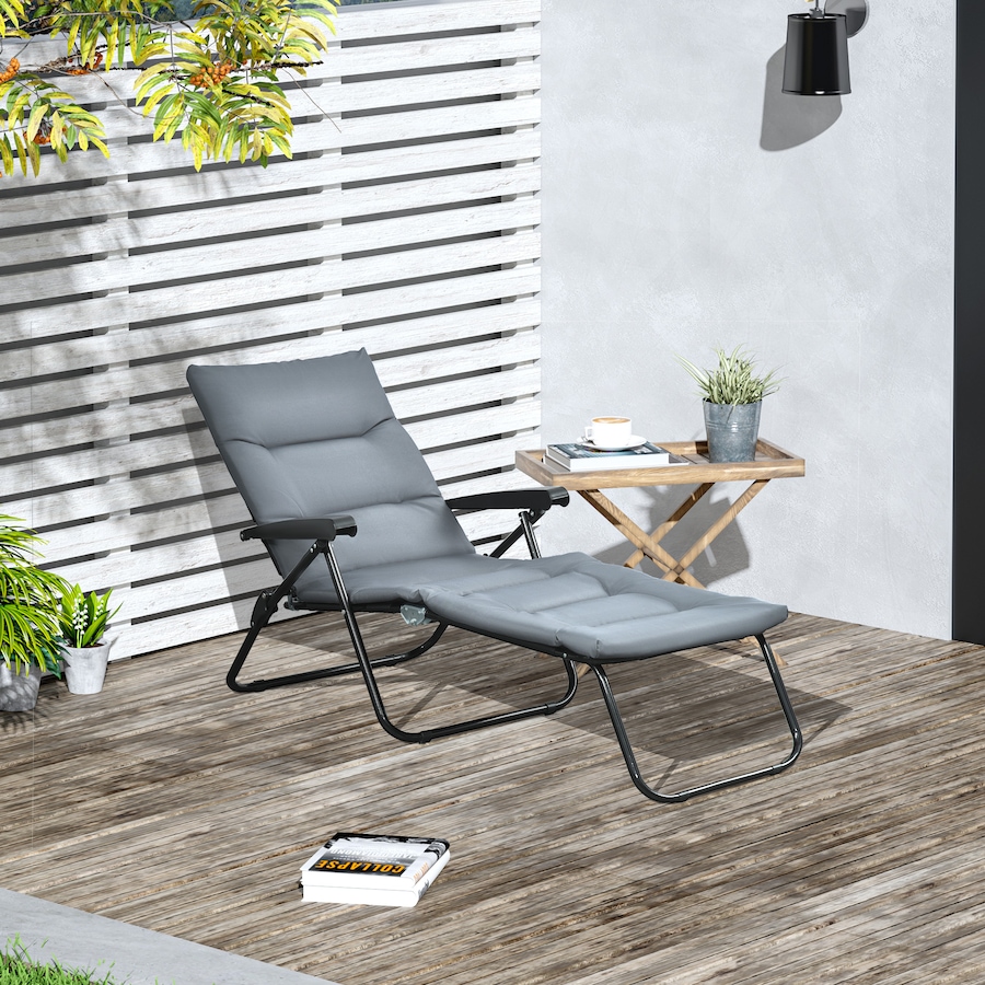 Image 982333_ALTMORE10.jpg, Product 982-333 / Price $96.99 - $109.99, Outsunny Folding Lounge Chair, Reclining Tanning Chair from Outsunny on TSC.ca's Home & Garden department
