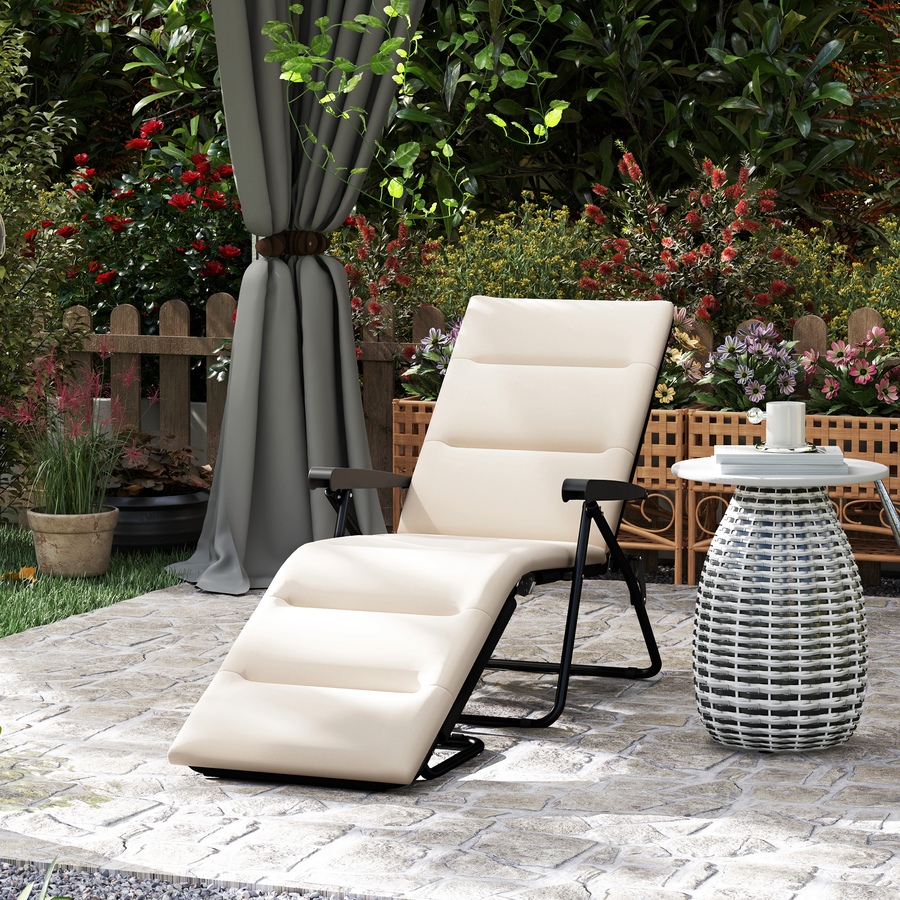 Image 982333_ALTMORE18.jpg, Product 982-333 / Price $96.99 - $109.99, Outsunny Folding Lounge Chair, Reclining Tanning Chair from Outsunny on TSC.ca's Home & Garden department