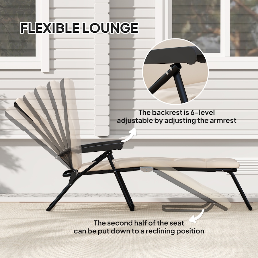 Image 982333_ALTMORE20.jpg, Product 982-333 / Price $96.99 - $109.99, Outsunny Folding Lounge Chair, Reclining Tanning Chair from Outsunny on TSC.ca's Home & Garden department