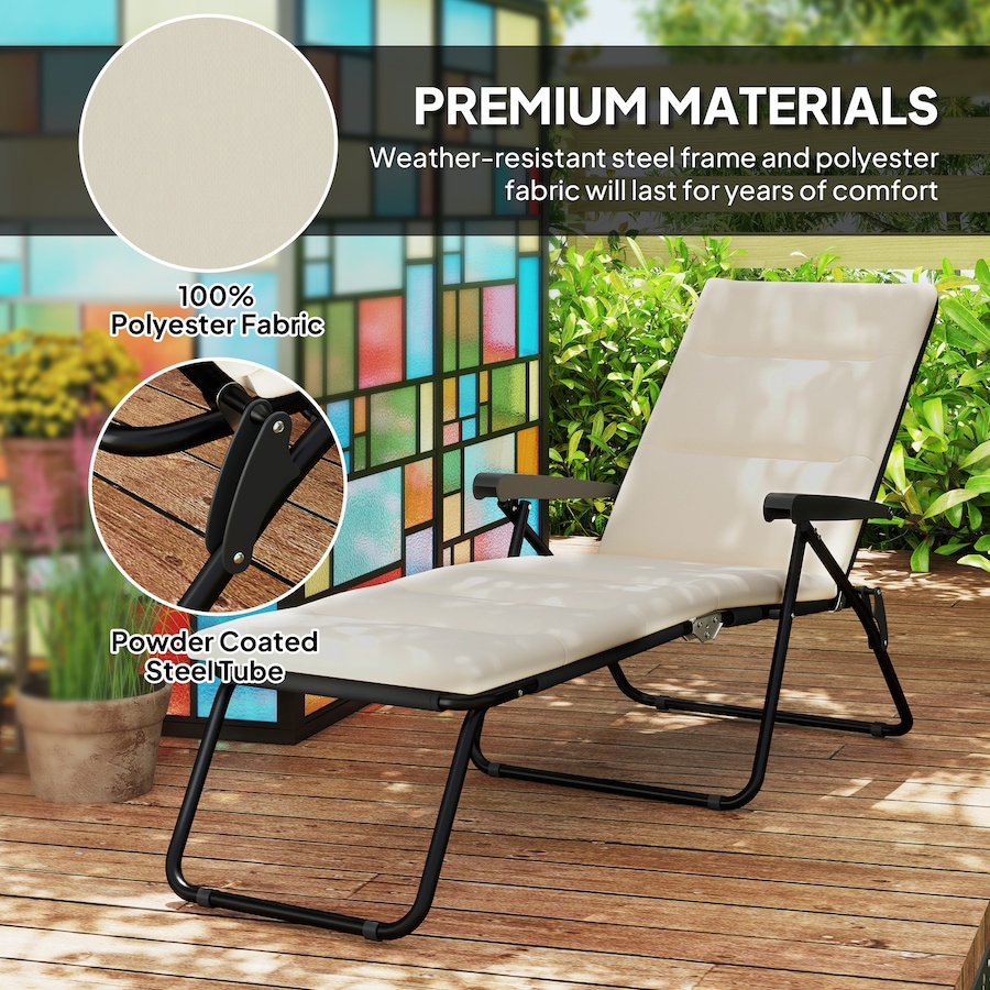 Image 982333_ALTMORE23.jpg, Product 982-333 / Price $96.99 - $109.99, Outsunny Folding Lounge Chair, Reclining Tanning Chair from Outsunny on TSC.ca's Home & Garden department
