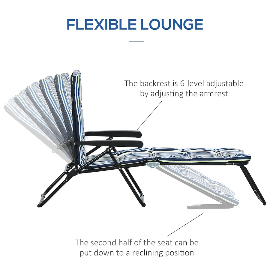 Image 982333_ALTMORE3.jpg, Product 982-333 / Price $96.99 - $109.99, Outsunny Folding Lounge Chair, Reclining Tanning Chair from Outsunny on TSC.ca's Home & Garden department