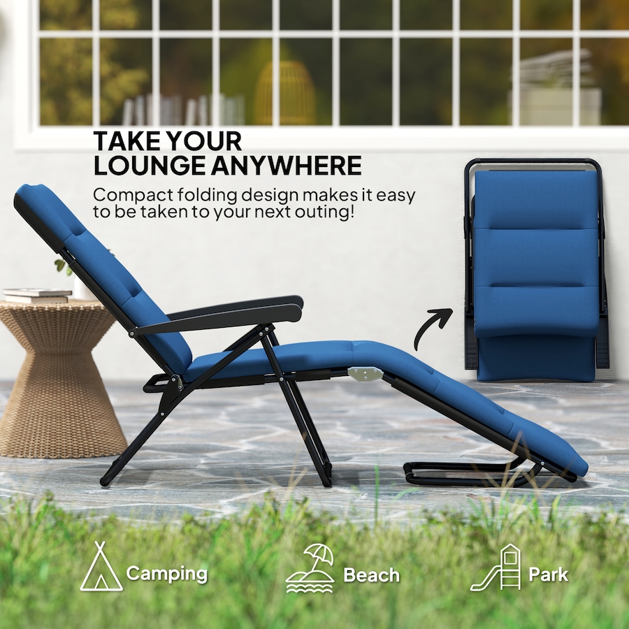 Image 982333_ALTMORE30.jpg, Product 982-333 / Price $96.99 - $109.99, Outsunny Folding Lounge Chair, Reclining Tanning Chair from Outsunny on TSC.ca's Home & Garden department