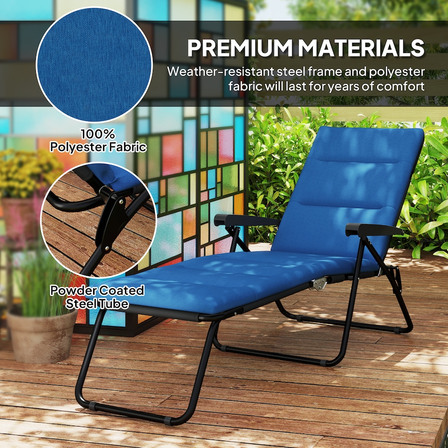 Image 982333_ALTMORE31.jpg, Product 982-333 / Price $96.99 - $109.99, Outsunny Folding Lounge Chair, Reclining Tanning Chair from Outsunny on TSC.ca's Home & Garden department