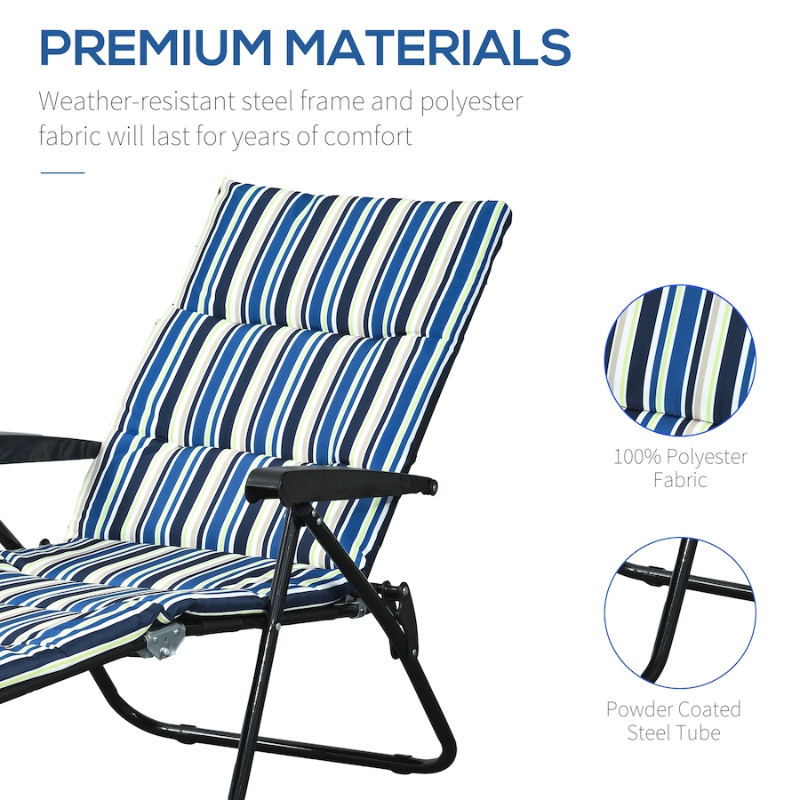 Image 982333_ALTMORE6.jpg, Product 982-333 / Price $96.99 - $109.99, Outsunny Folding Lounge Chair, Reclining Tanning Chair from Outsunny on TSC.ca's Home & Garden department