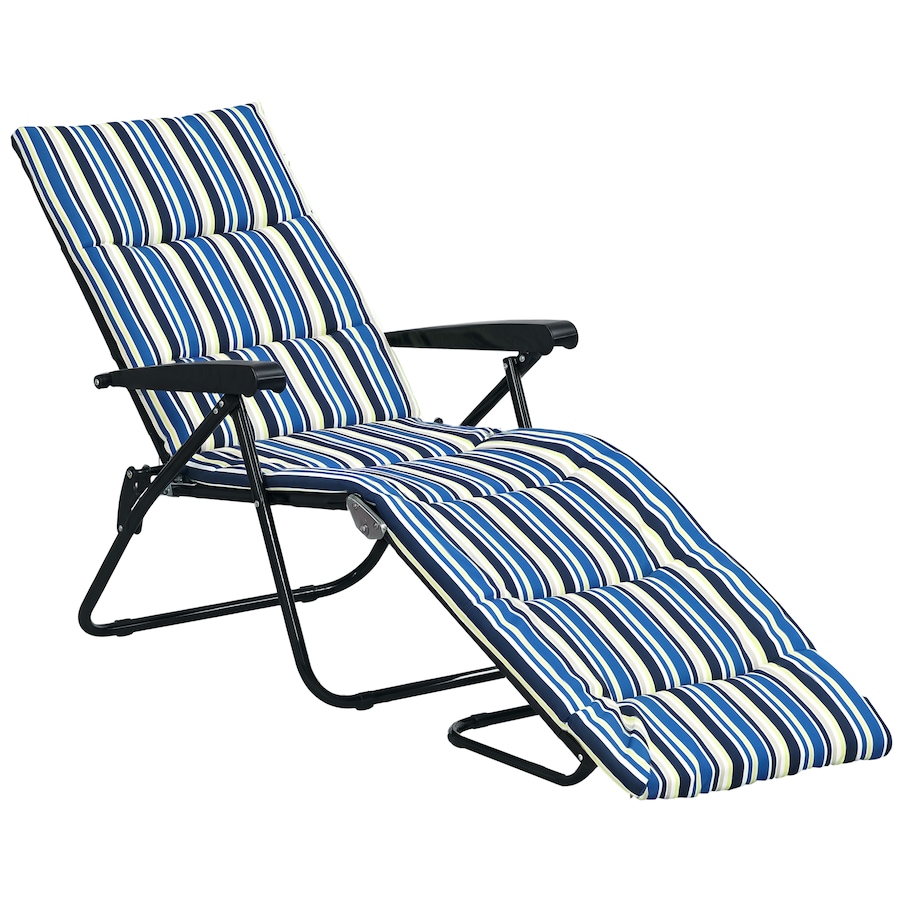 Image 982333_ST01.png, Product 982-333 / Price $96.99 - $109.99, Outsunny Folding Lounge Chair, Reclining Tanning Chair from Outsunny on TSC.ca's Home & Garden department