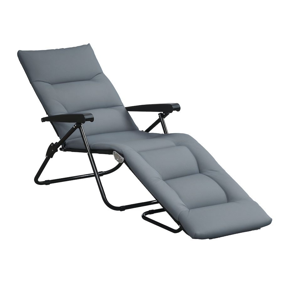 Image 982333_ST02.png, Product 982-333 / Price $96.99 - $109.99, Outsunny Folding Lounge Chair, Reclining Tanning Chair from Outsunny on TSC.ca's Home & Garden department