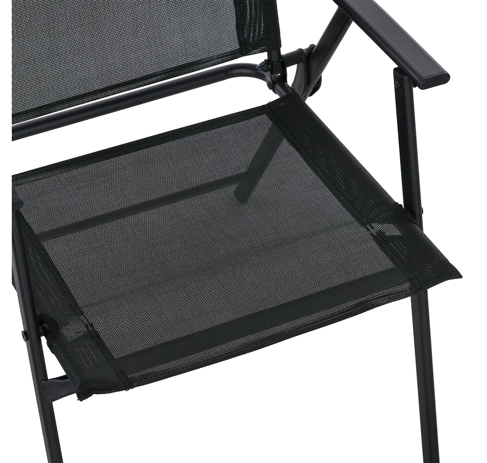 Image 982334_ALTMORE17.jpg, Product 982-334 / Price $444.99, Outsunny 8 Pcs Patio Dining Set w/ 6 Folding Chairs Dining Table Umbrella from Outsunny on TSC.ca's Home & Garden department