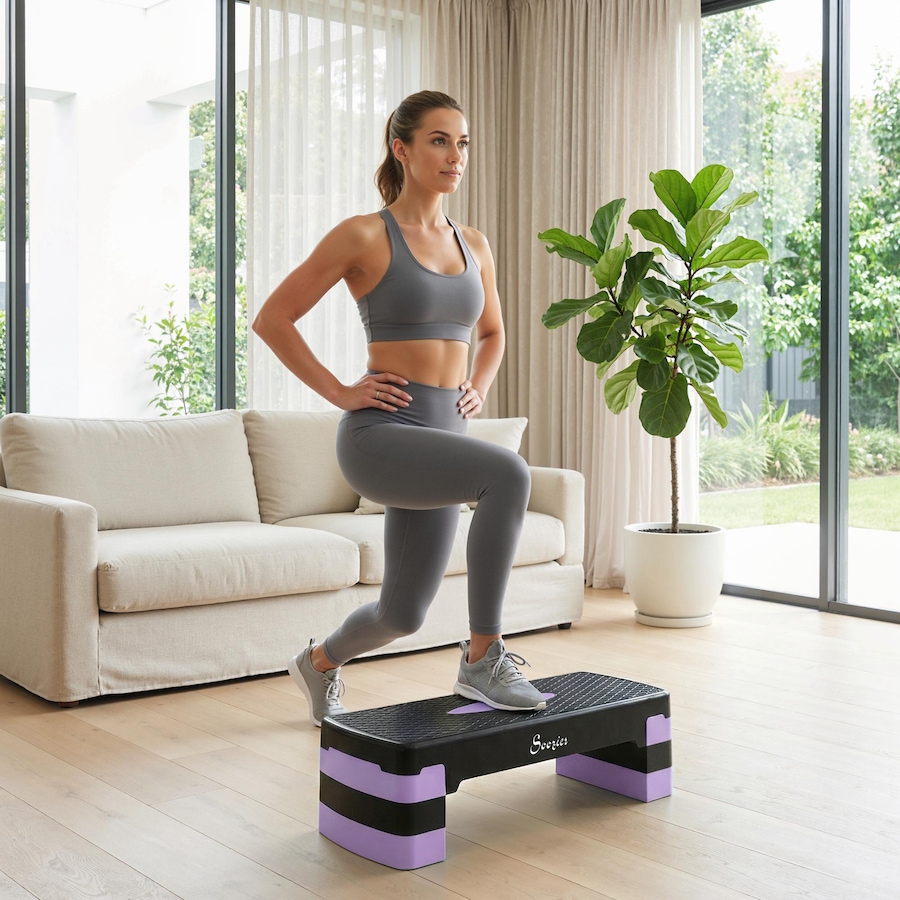 Image 982336_ALTMORE1.jpg, Product 982-336 / Price $45.99, Soozier Aerobic Exercise Step Platform, 4"/6"/8" Adjustable Aerobic Stepper from Soozier on TSC.ca's Health & Fitness department