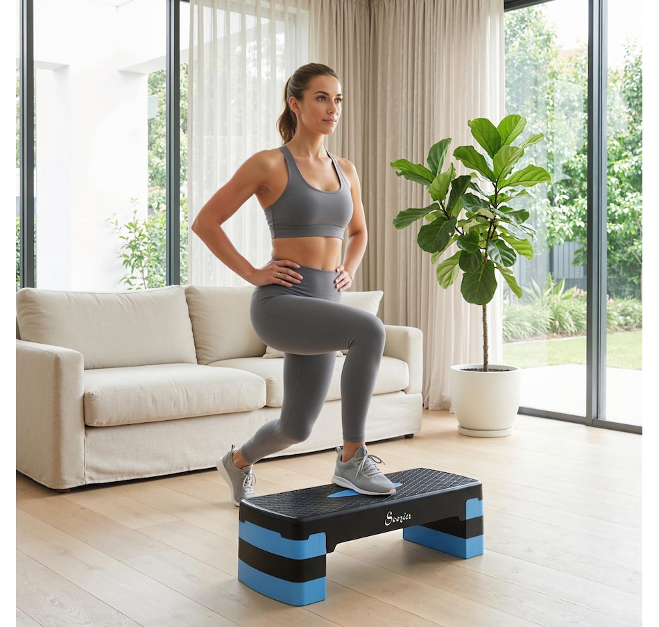 Image 982336_ALTMORE10.jpg, Product 982-336 / Price $41.99, Soozier Aerobic Exercise Step Platform, 4"/6"/8" Adjustable Aerobic Stepper from Soozier on TSC.ca's Health & Fitness department