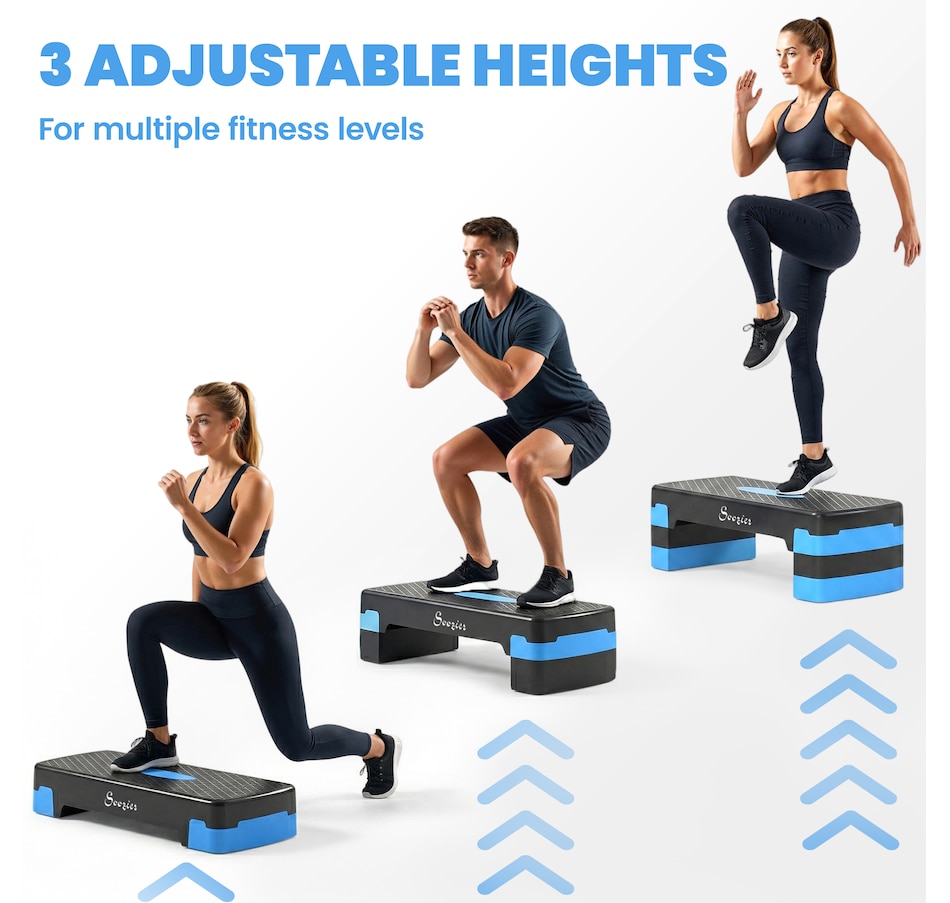 Image 982336_ALTMORE12.jpg, Product 982-336 / Price $41.99, Soozier Aerobic Exercise Step Platform, 4"/6"/8" Adjustable Aerobic Stepper from Soozier on TSC.ca's Health & Fitness department