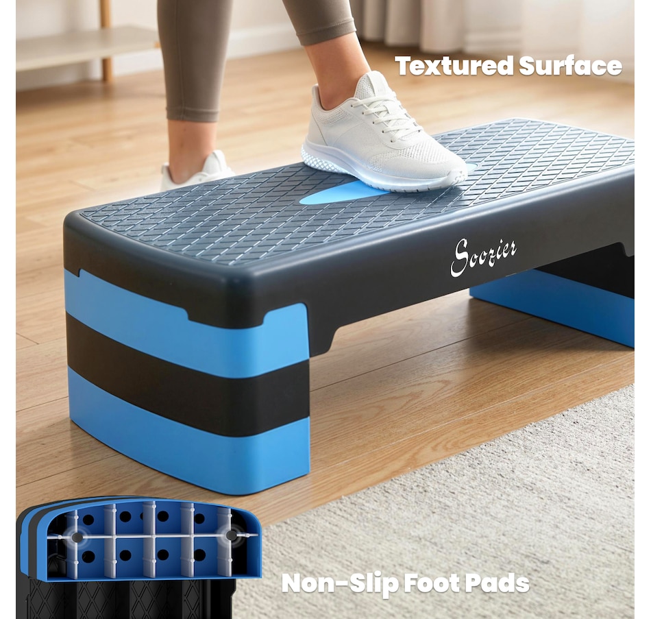 Image 982336_ALTMORE13.jpg, Product 982-336 / Price $41.99, Soozier Aerobic Exercise Step Platform, 4"/6"/8" Adjustable Aerobic Stepper from Soozier on TSC.ca's Health & Fitness department
