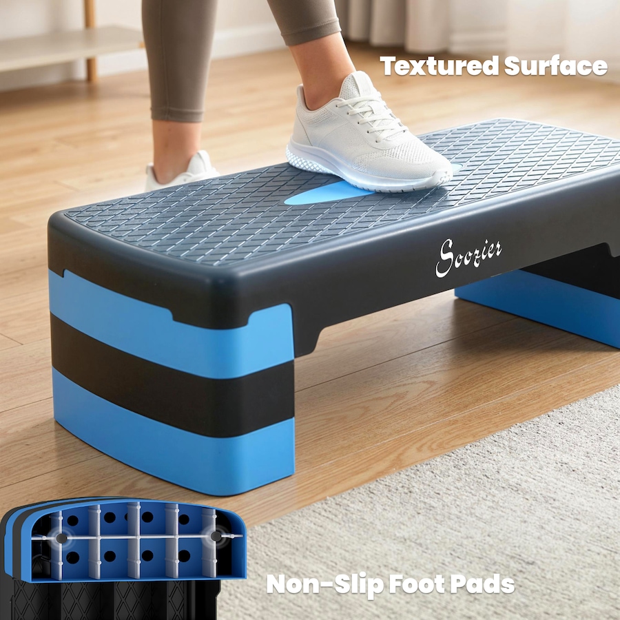 Image 982336_ALTMORE13.jpg, Product 982-336 / Price $45.99, Soozier Aerobic Exercise Step Platform, 4"/6"/8" Adjustable Aerobic Stepper from Soozier on TSC.ca's Health & Fitness department
