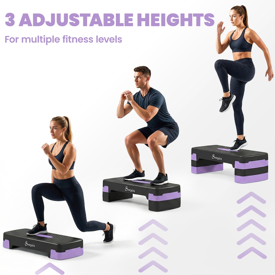 Image 982336_ALTMORE3.jpg, Product 982-336 / Price $45.99, Soozier Aerobic Exercise Step Platform, 4"/6"/8" Adjustable Aerobic Stepper from Soozier on TSC.ca's Health & Fitness department