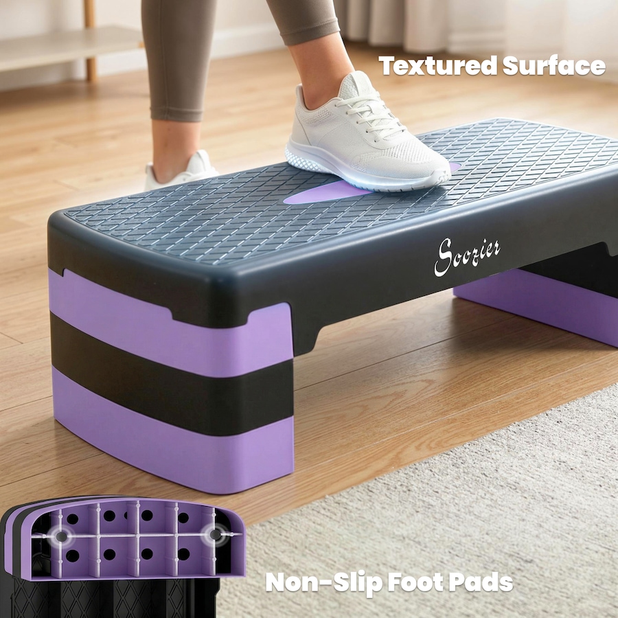 Image 982336_ALTMORE4.jpg, Product 982-336 / Price $45.99, Soozier Aerobic Exercise Step Platform, 4"/6"/8" Adjustable Aerobic Stepper from Soozier on TSC.ca's Health & Fitness department