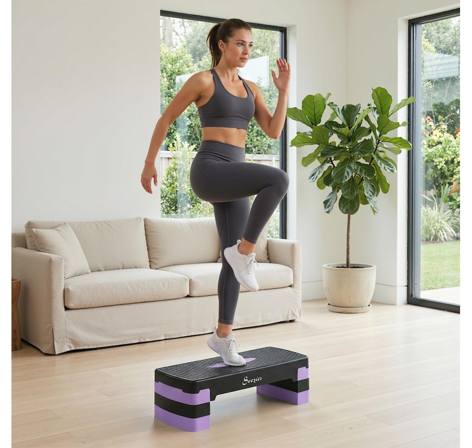 Image 982336_ALTMORE7.jpg, Product 982-336 / Price $41.99, Soozier Aerobic Exercise Step Platform, 4"/6"/8" Adjustable Aerobic Stepper from Soozier on TSC.ca's Health & Fitness department