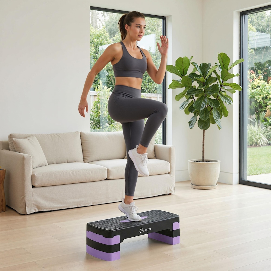 Image 982336_ALTMORE7.jpg, Product 982-336 / Price $45.99, Soozier Aerobic Exercise Step Platform, 4"/6"/8" Adjustable Aerobic Stepper from Soozier on TSC.ca's Health & Fitness department
