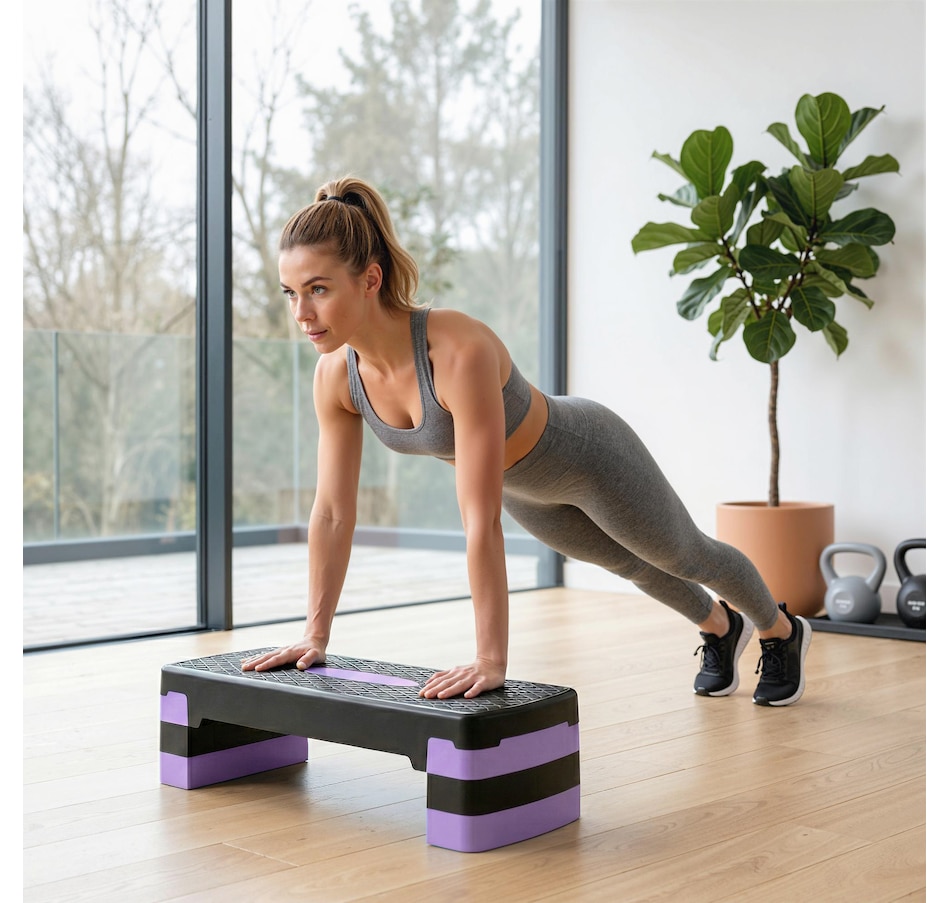 Image 982336_ALTMORE8.jpg, Product 982-336 / Price $41.99, Soozier Aerobic Exercise Step Platform, 4"/6"/8" Adjustable Aerobic Stepper from Soozier on TSC.ca's Health & Fitness department