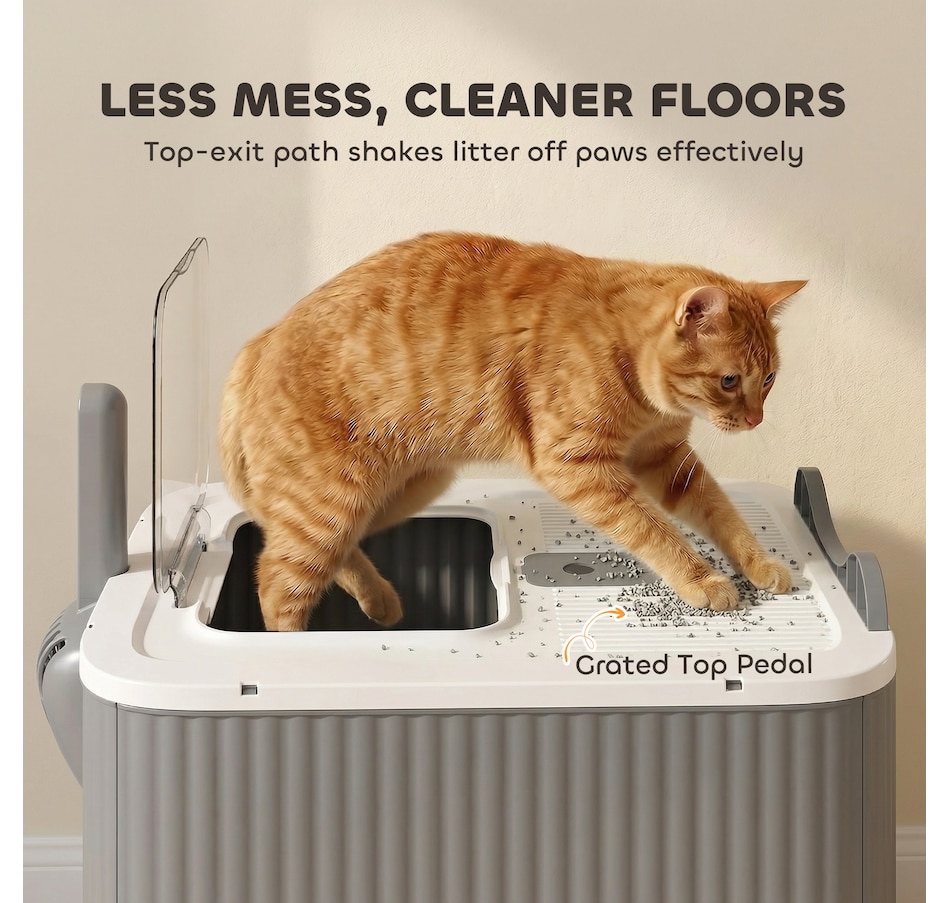 Image 982337_ALTMORE3.jpg, Product 982-337 / Price $44.99, PawHut Cat Litter Box with Lid, Front-Entry, Top-Exit for Medium Cats White from PawHut on TSC.ca's Home & Garden department