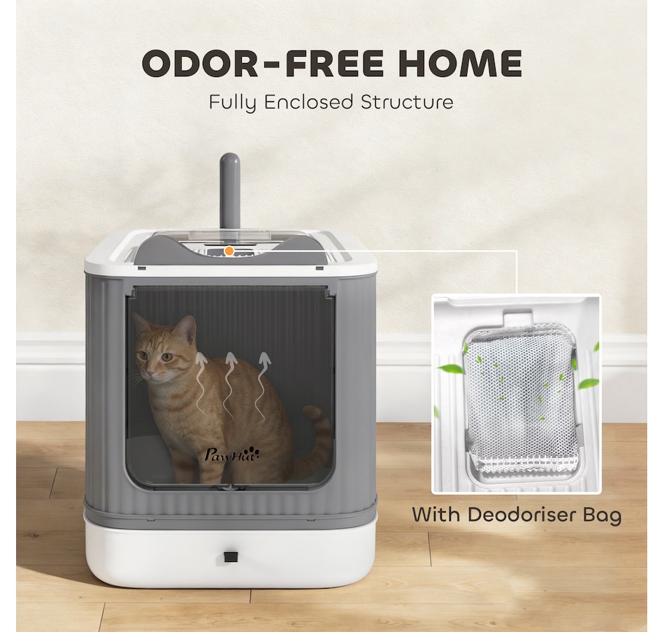 Image 982337_ALTMORE5.jpg, Product 982-337 / Price $44.99, PawHut Cat Litter Box with Lid, Front-Entry, Top-Exit for Medium Cats White from PawHut on TSC.ca's Home & Garden department