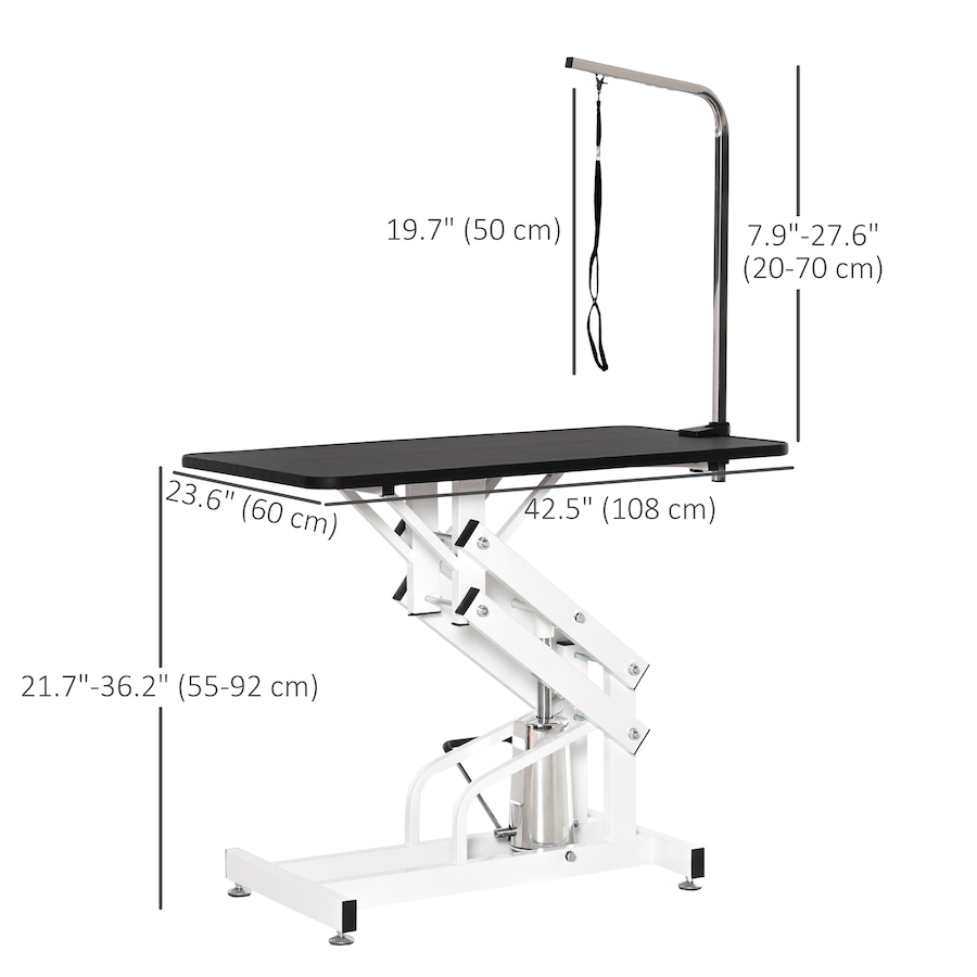 Image 982351_ALTMORE2.jpg, Product 982-351 / Price $307.99, PawHut Height Adjustable Pet Grooming Table for Dogs Black from PawHut on TSC.ca's Home & Garden department