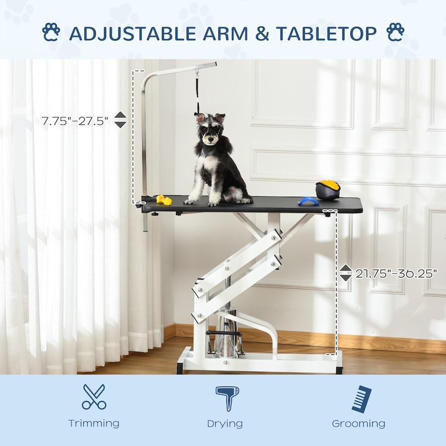 Image 982351_ALTMORE5.jpg, Product 982-351 / Price $307.99, PawHut Height Adjustable Pet Grooming Table for Dogs Black from PawHut on TSC.ca's Home & Garden department