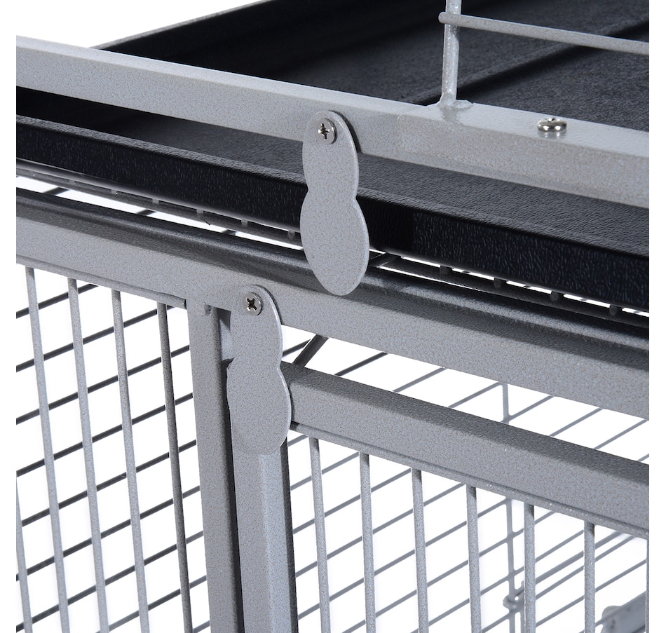 Image 982353_ALTMORE7.jpg, Product 982-353 / Price $236.99, PawHut 64 Inch Bird Cage for Parrots with Stand, Tray, Silver from PawHut on TSC.ca's Home & Garden department