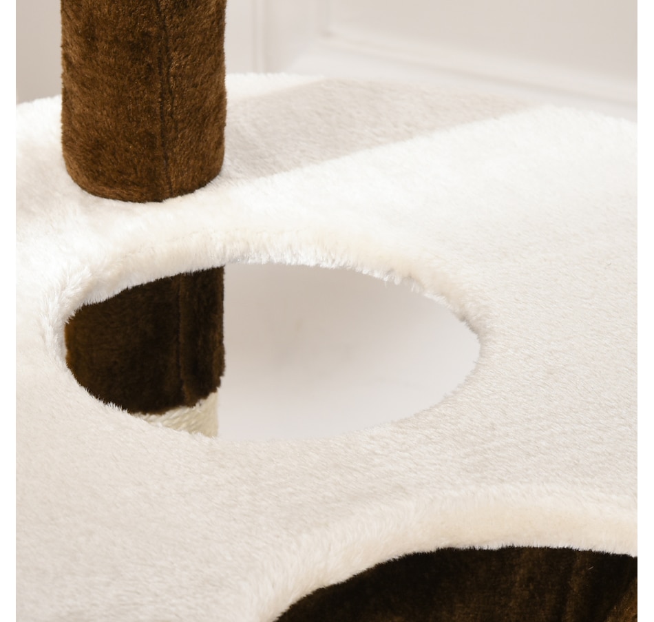 Image 982356_ALTMORE7.jpg, Product 982-356 / Price $89.99, PawHut Multi-Level Plush Cat Tree for Large Cats Adult, 60" H, Brown from PawHut on TSC.ca's Home & Garden department